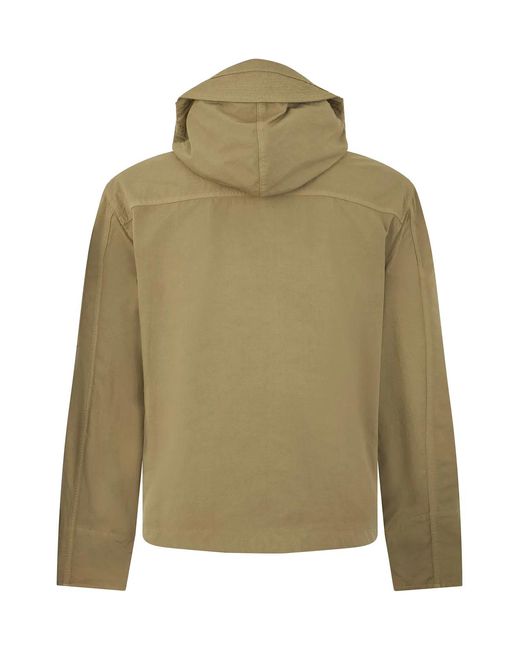 C P Company Green C.P.Company Twill Jacket With Built-In Vest for men