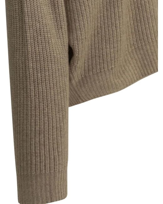 Isabel Marant Natural "Brooke" Turtleneck Sweater