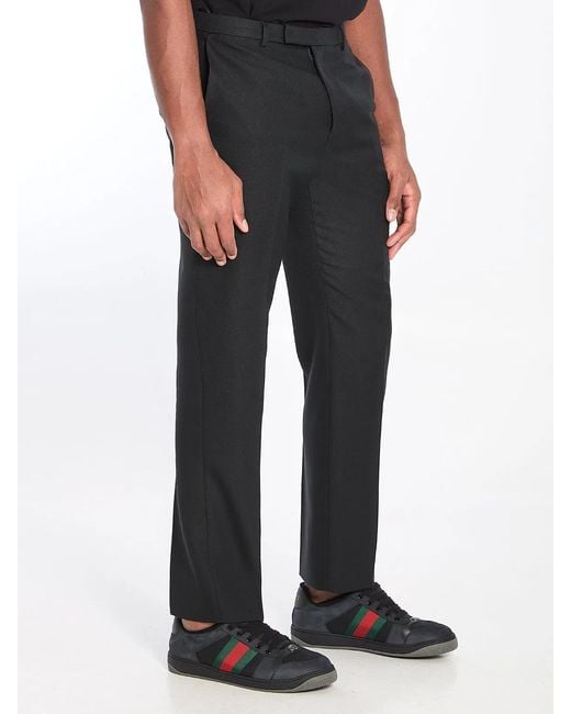 Gucci Black Tailored Trousers for men
