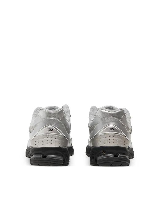 New Balance White 2002R Metallic Sneakers for men