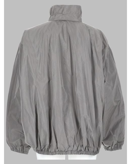 Alexander Wang Gray Giacca Oversize Con Zip