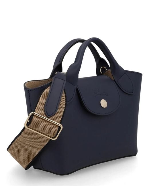 Longchamp Blue Borsa Shopping Épure Xs