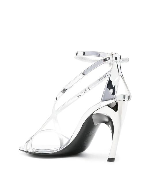 McQueen White Sandal Armadillo