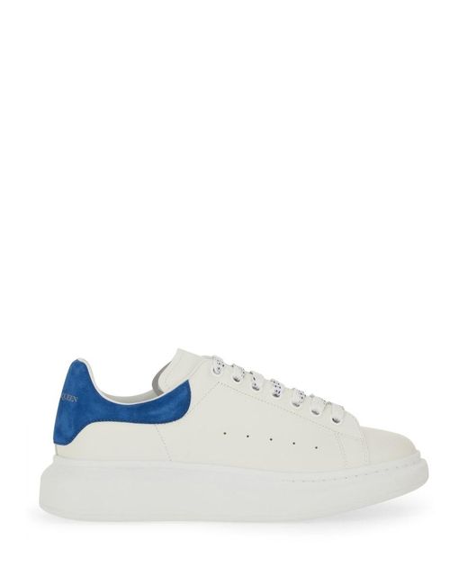 McQueen Blue Oversized Leather Sneaker for men