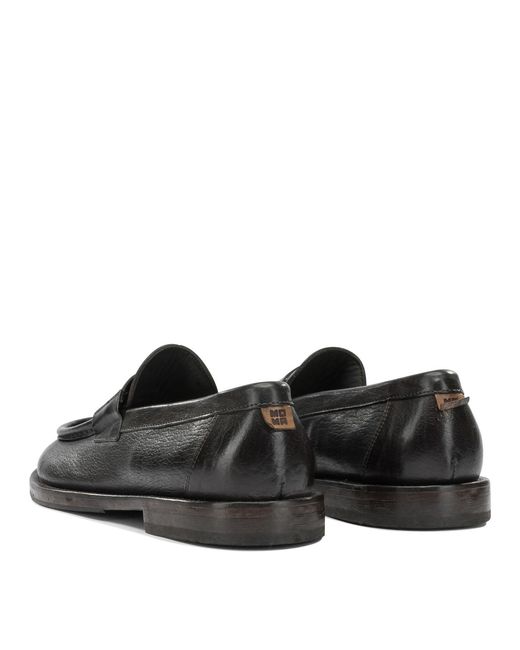 Moma Black "Idolo" Loafers for men