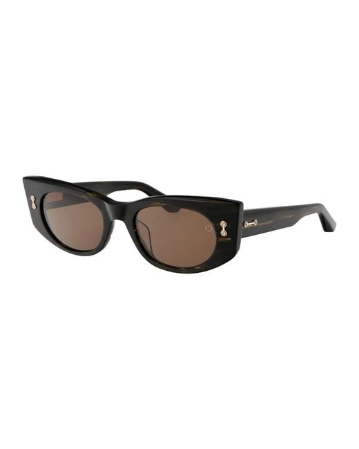 Akoni Brown Dark Tortoise Acetate Sunglasses