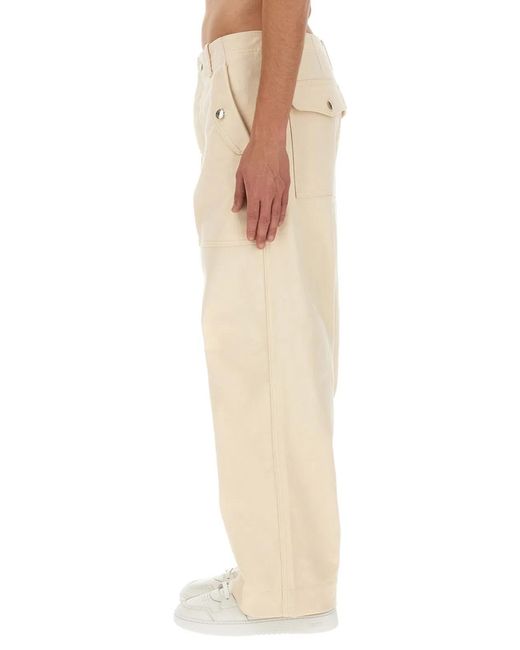Maison Kitsuné Natural Maison Kitsuné Workwear Pants for men