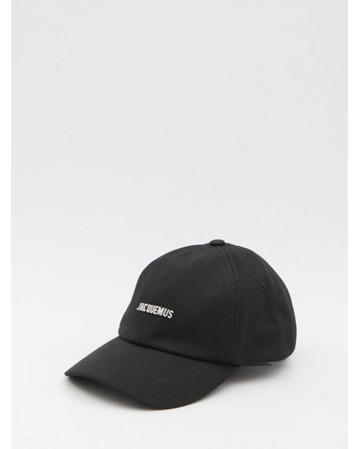 Jacquemus Black Gadjo Baseball Cap for men