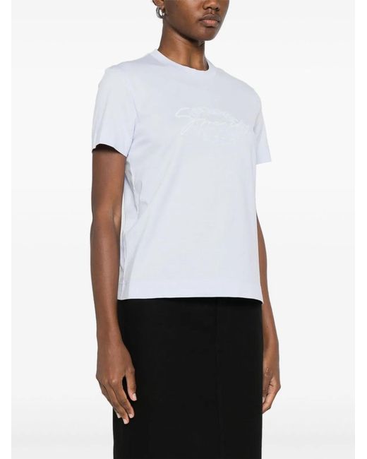 Givenchy White Powder Cotton T-Shirt
