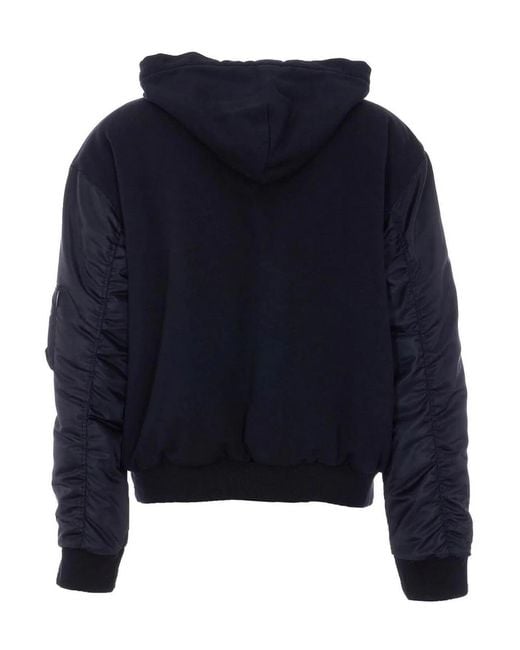 MM6 by Maison Margiela Blue Hooded Sweatshirt for men