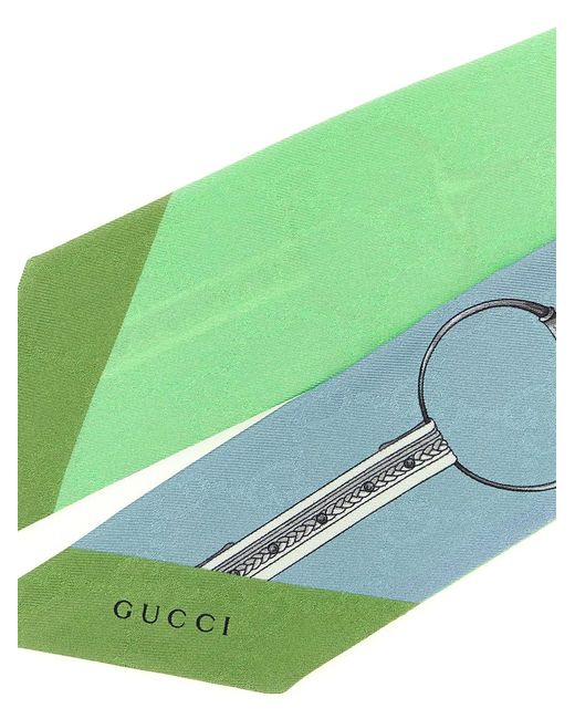 Gucci Green Double-Face Silk Ribbon