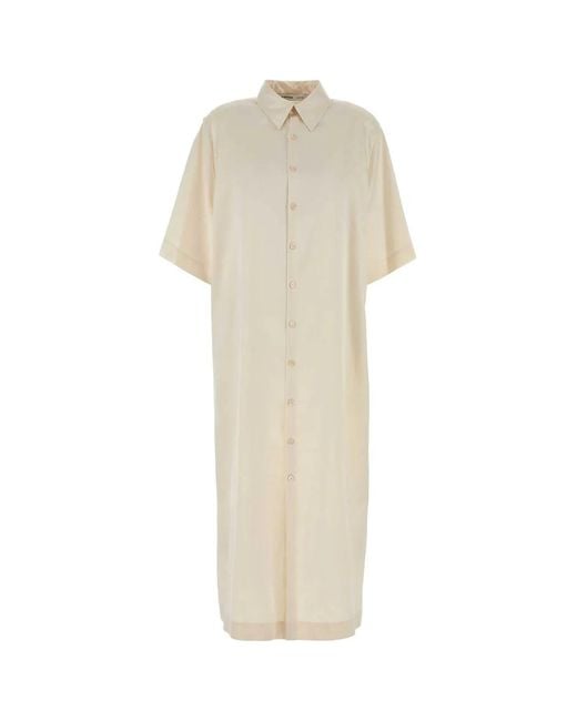 Carven White Dr447-Shirt Dress