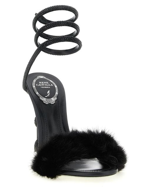 Rene Caovilla Black René Caovilla 'Margot' Sandals