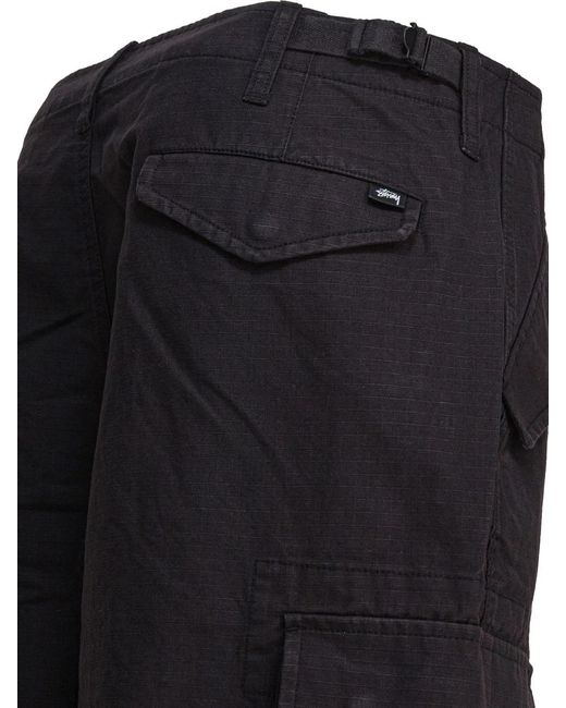 Stussy Black Stussy Cargo Short Ripstop for men