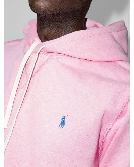 Polo Ralph Lauren Pink Logo Hoodie for men