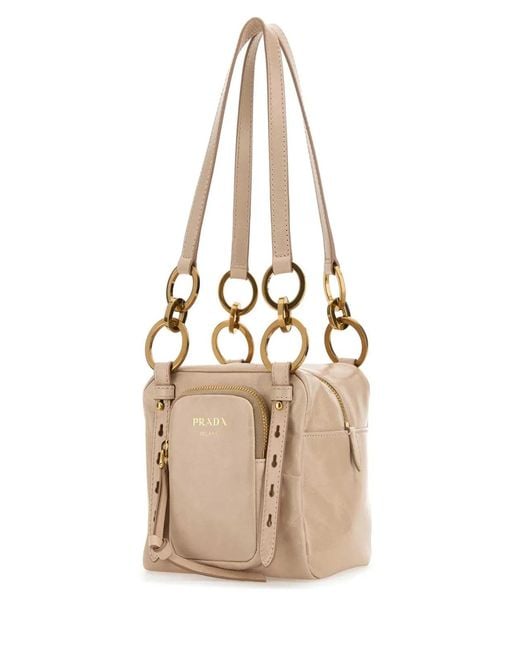 Prada Natural Powder Mini Dangle Handbag