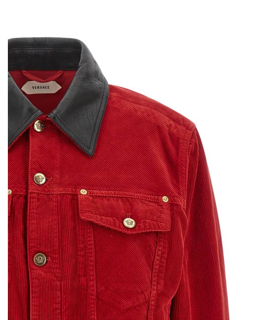 Versace Red Corduroy Jacket