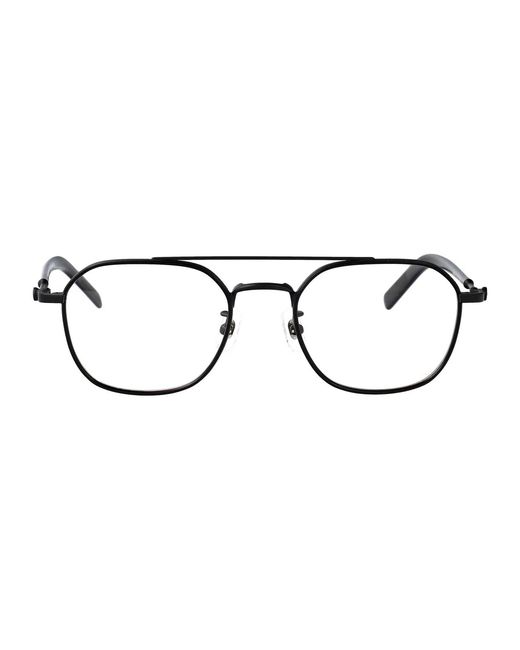 Montblanc Black Transparent Acetate Glasses for men