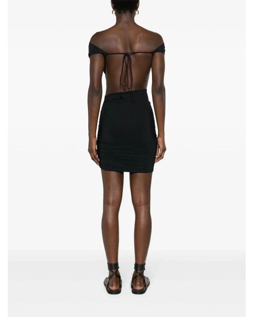 Amazuìn Black Ester Mini Dress
