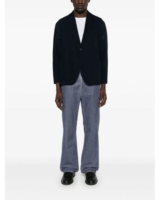 Circolo 1901 Blue Cotton Single-Breasted Jacket for men
