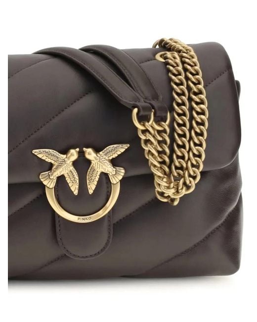 Pinko Gray Love Puff Classic Cl Sheep Bag