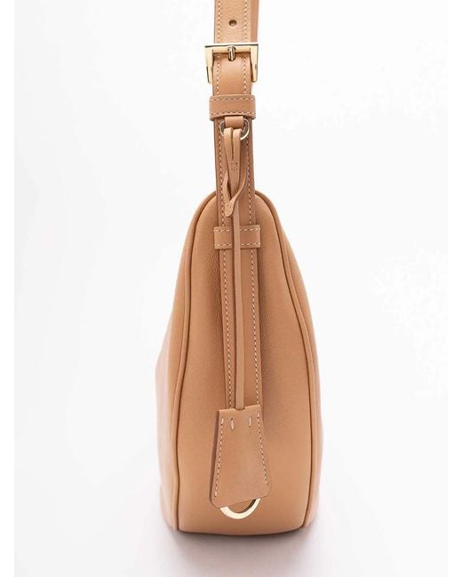 Prada White Demi-Lune' Large Shoulder Bag