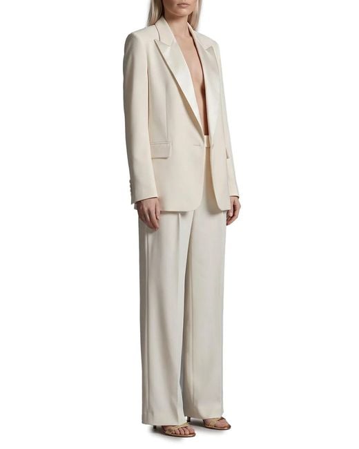 FEDERICA TOSI White Wide-Leg Cady Trousers