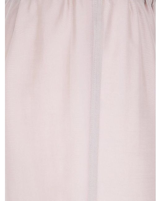 Seventy Pink Voile Lyocell Bicolor Reversible Trousers