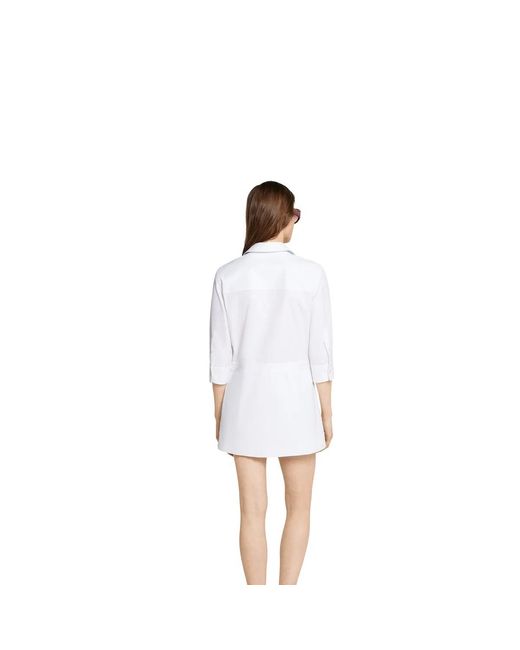 Gucci White Shirt Dress With Horsebit