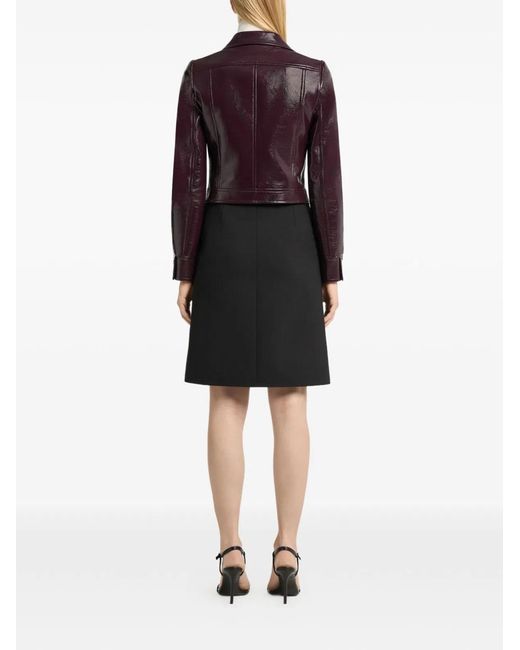 Courreges Brown Re-Edition Vinyl Jacket