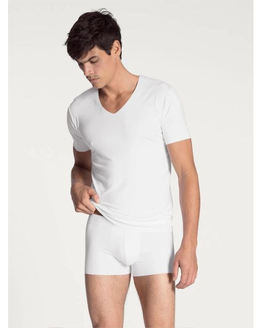 Calida White T-Shirt for men