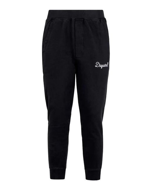 DSquared² Black Dean Relax Trousers for men