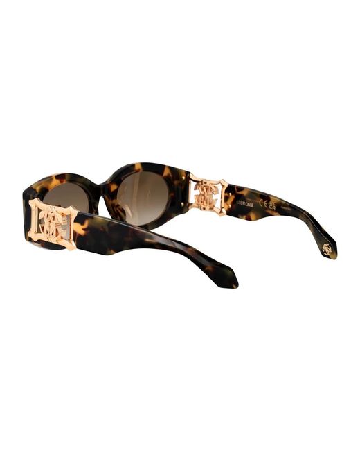 Roberto Cavalli Brown Havana Vintage Acetate And Metal Sunglasses