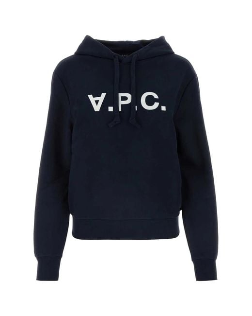 A.P.C. Blue Hoodie Standard Grand Vpc