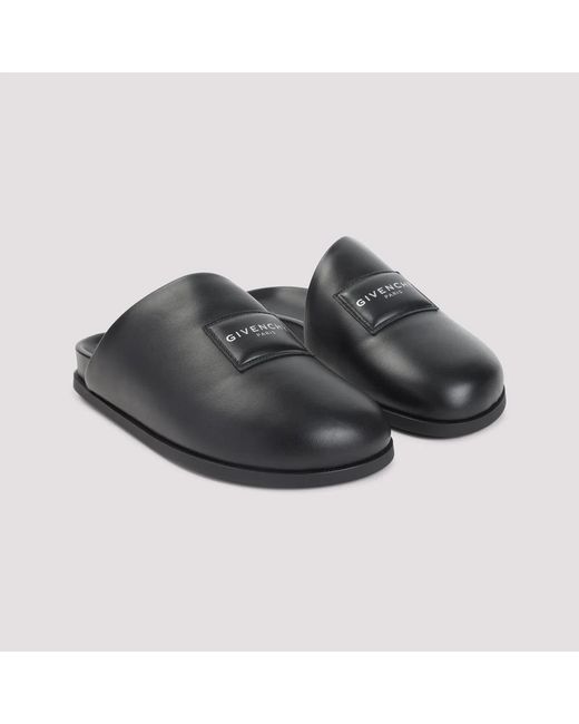 Givenchy Black Lamb Leather Mules