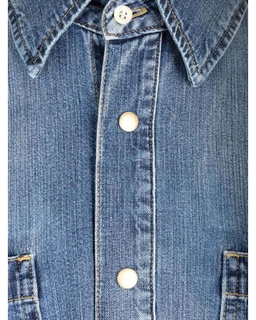 McQueen Blue Denim Shirt for men