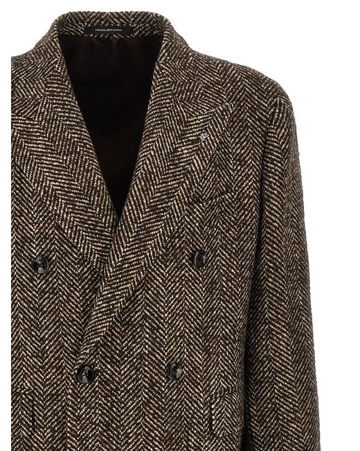 Tagliatore Brown 'Londra' Coat for men
