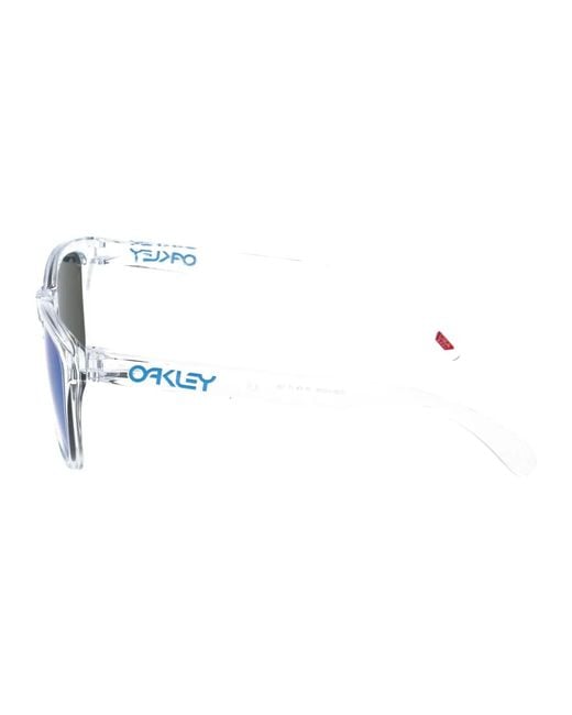 Oakley Blue Rubber Sunglasses