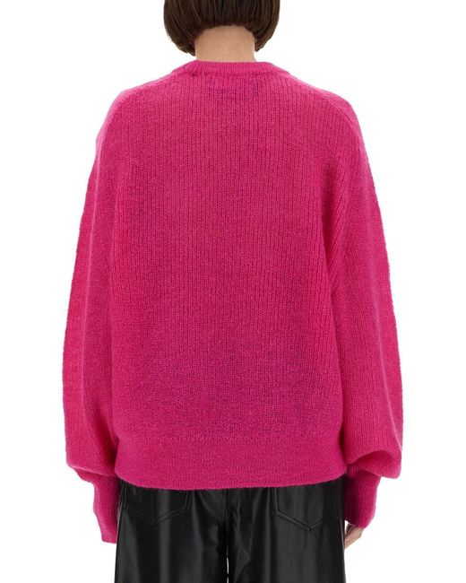 ROTATE BIRGER CHRISTENSEN Pink Oversized Sweater
