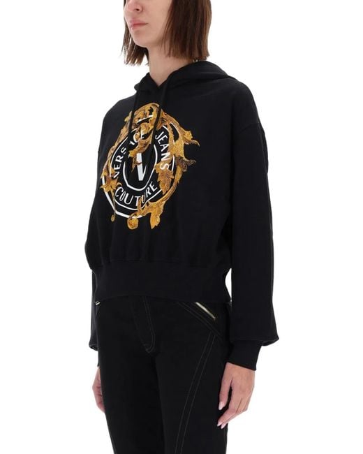 Versace Jeans Couture Black Vemblem Baroque Sweatshirt