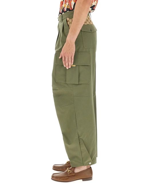 Gucci Green Cargo Pants for men