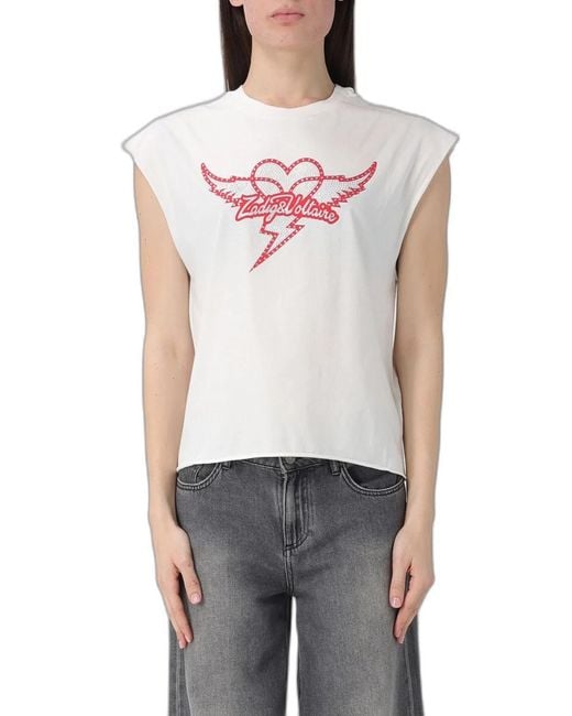 Zadig & Voltaire White Zadig&Voltaire Cloe T-Shirt