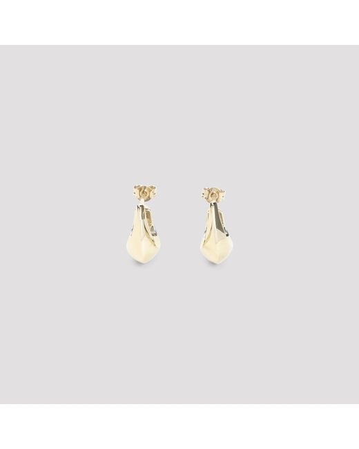 Lemaire Metallic Light Curved Mini Drop Earrings