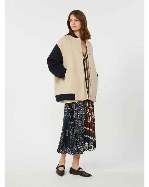 Weekend by Maxmara Black Milord Pleated Skirt Stained