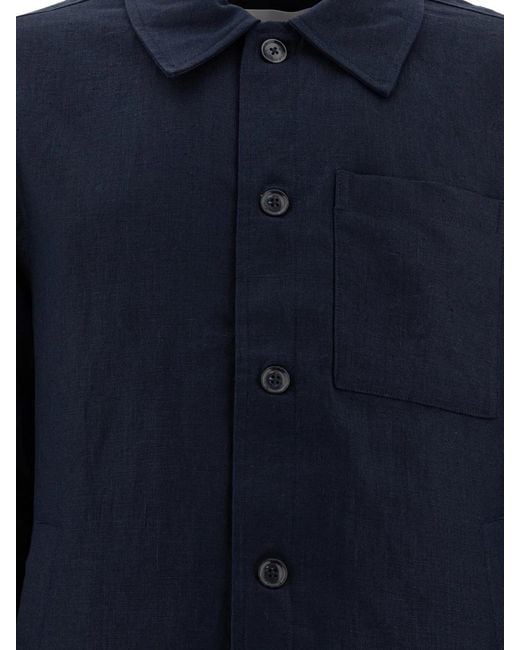 NN07 Blue "Cafu" Overshirt for men