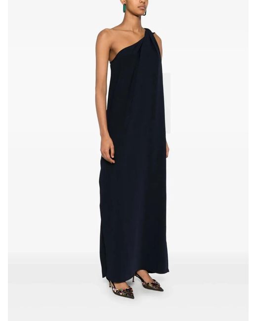 P.A.R.O.S.H. Blue Cady Midi Dress