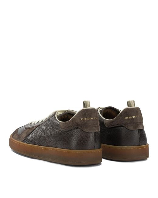 Officine Creative Brown "Militia" Low-Top Sneakers for men