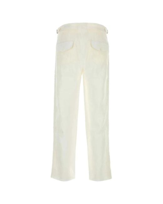 Bode White Linen Salt Pant for men