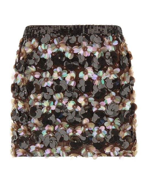 P.A.R.O.S.H. Black P.A.R.O..H. 'Gym' Skirt