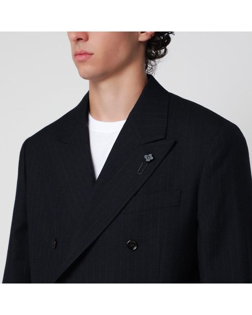 Lardini Black Doublebreasted Jacket for men